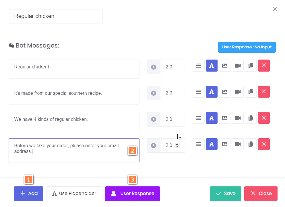 Capturing email address steps