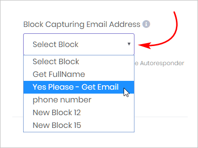 Selecting Blocks