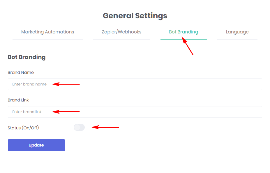 Bot Branding_settings