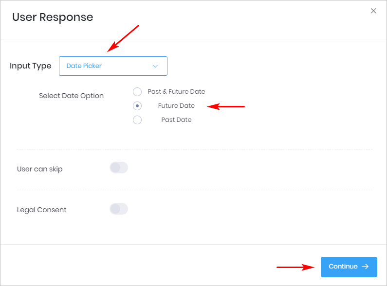 User Response_Date picker