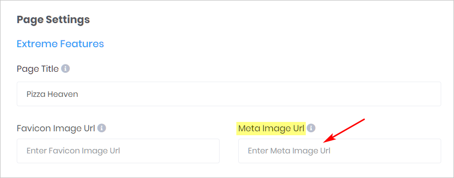 Meta Image URL